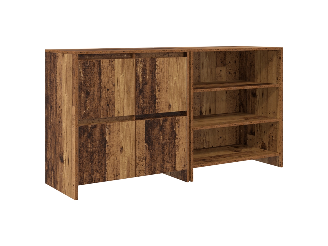Conjunto 2 Armário De Arrumação Vidaxl Castanho Derivados De Madeira (70 X 41 X 75 Cm)