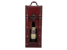 Caixa Presente Portátil Vinho Tinto Vintage