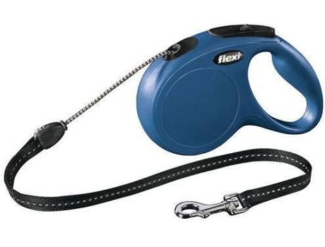 Trela para Cães  Ajustável e Refletora (Azul - 8 m - Até: 20 Kg - M - Porte Médio)