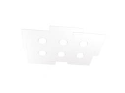 Plafon Led em Metal Branco Retangular com 6 Casquilhos Gx53 Echo TOP LIGHT