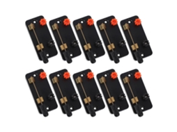 Kit Com 10 Interruptores Unipolares Leves Em Plástico E Cobre Para Uso.