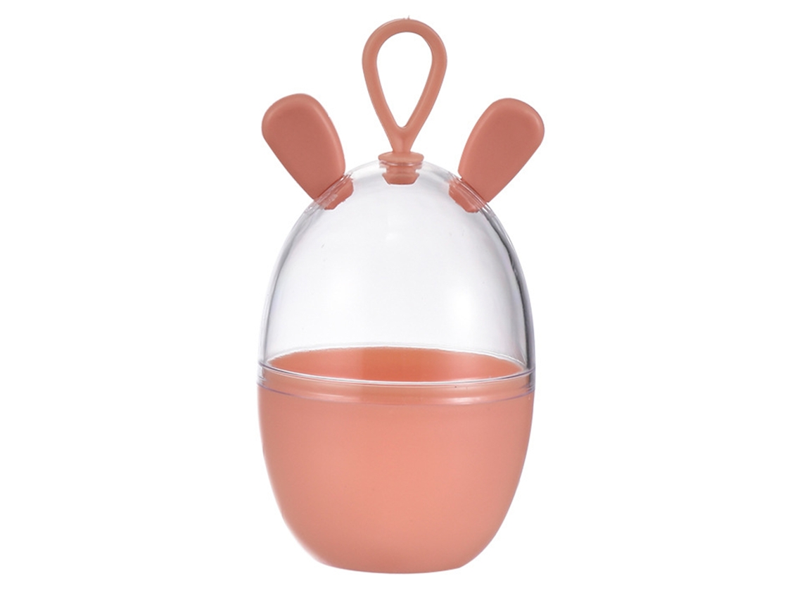 Porta Esponja De Maquillaje Cartoon Rosa Con Caja Y Cuerda Para Blender
