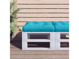Vidaxl Almofadão P/ Móveis Paletes 60x61,5x10cm Tecido Oxford Turquesa