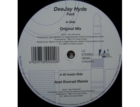 Vinil Fast, Deejay Hyde A45 Music