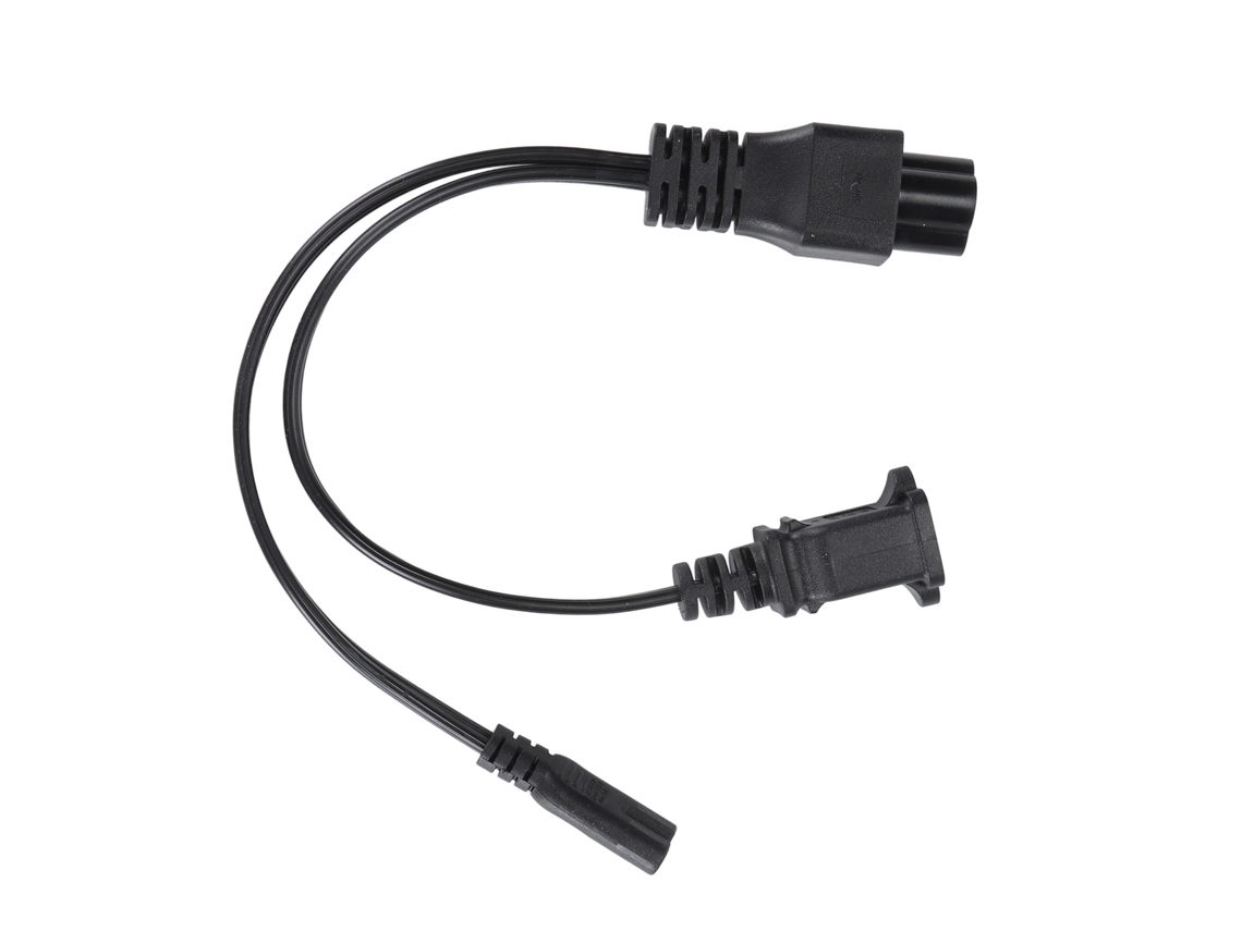 Aetheria cabo Adaptador Divisor Y Iec320 C6 Macho para C7+nema 1‑15r Fêmea 30cm