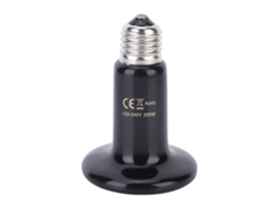Lâmpada de aquecimento cerâmico Primerox 220V 240V infravermelho para répteis e animais de estimação.