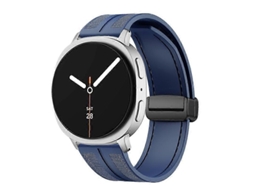 Pulseira Híbrida De Nylon E Silicone Com Fecho Magnético Dobrável Para Samsung Galaxy Watch8 / Watch8 Classic