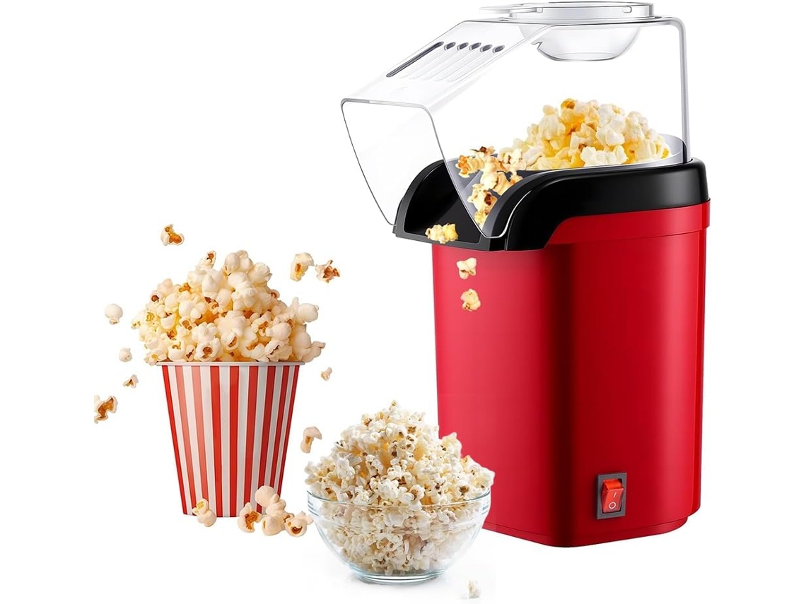 Machine Pop Corn 1200w À Bouton Unique Sans Huile