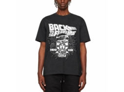 Rockinstone Back To The Future Movie Vintage Car Heather Black Adult T-shirt Size:l