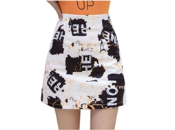 Falda Mini Fasst Estampada (S)