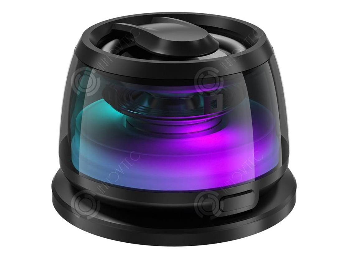 Pousada Caixa De Som Bluetooth 5,7x5,7x3,9cm 250hz 20khz Bluetooth 5.3 Mini Alto Falante Magnético Bluetooth Com Efeito De Luz Colorida Innovtec