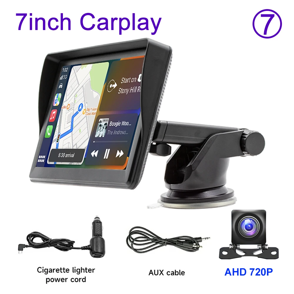 Sistema Multimídia Automotivo Portátil Universal Carplay (ahd De 7 Polegadas), Tela Sem Fio De 7 A 10 Polegadas.