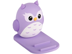 Suporte Alto E Dobrável Para Celular Com Design De Coruja Desenho Animado, Ideal Para Viagens E Uso No Escritório