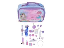 Primerox conjunto de Maquiagem Lavável para Meninas com Grande Capacidade Portátil Brinquedo Infantil