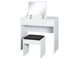 Toucador Placa de Partículas Cor Branco 80x40x79cm Homcom