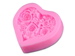 Molde De Silicona Corazón Lavable Y Resistente Al Calor Para Chocolate Postres Galletas