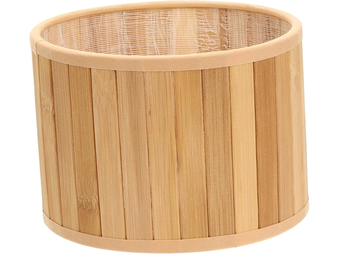 Base de Bambu Vintage E27e14, Design Retrô e Elegante, Anel Interno Removível, para Lâmpadas. SFUSHOS