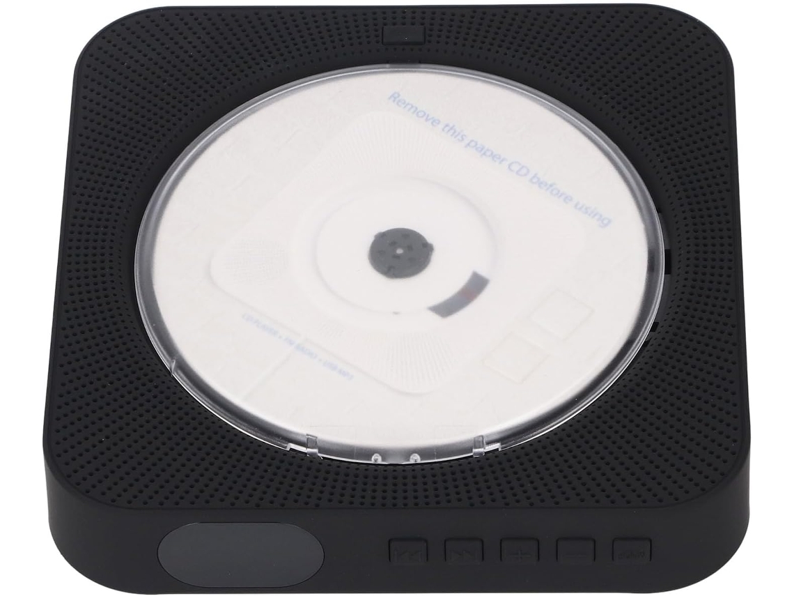 Leitor Cd Portátil Com Bluetooth 5.0 E Controle Remoto, Compátivel Com Cds, Cd-rs, Cd-rws, Mp3s E Wmas