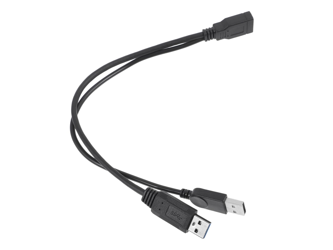 Cabo Divisor Usb Com Dois Conectores Machos Para Extensão E