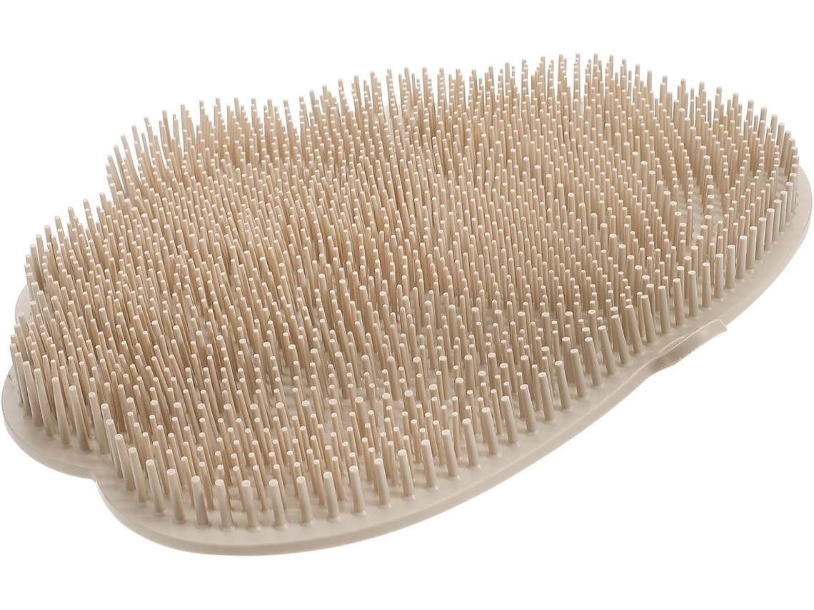 Escova Esfoliante Tehaux De Tamanho Médio Para Costas E Pés Com Ventosas, Massagem 3d, Ideal Para Bem Estar E Uso Em