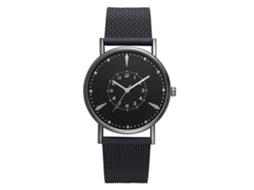 Relógio de pulso masculino Fanteeda Fashion Casual Black Quartz Business