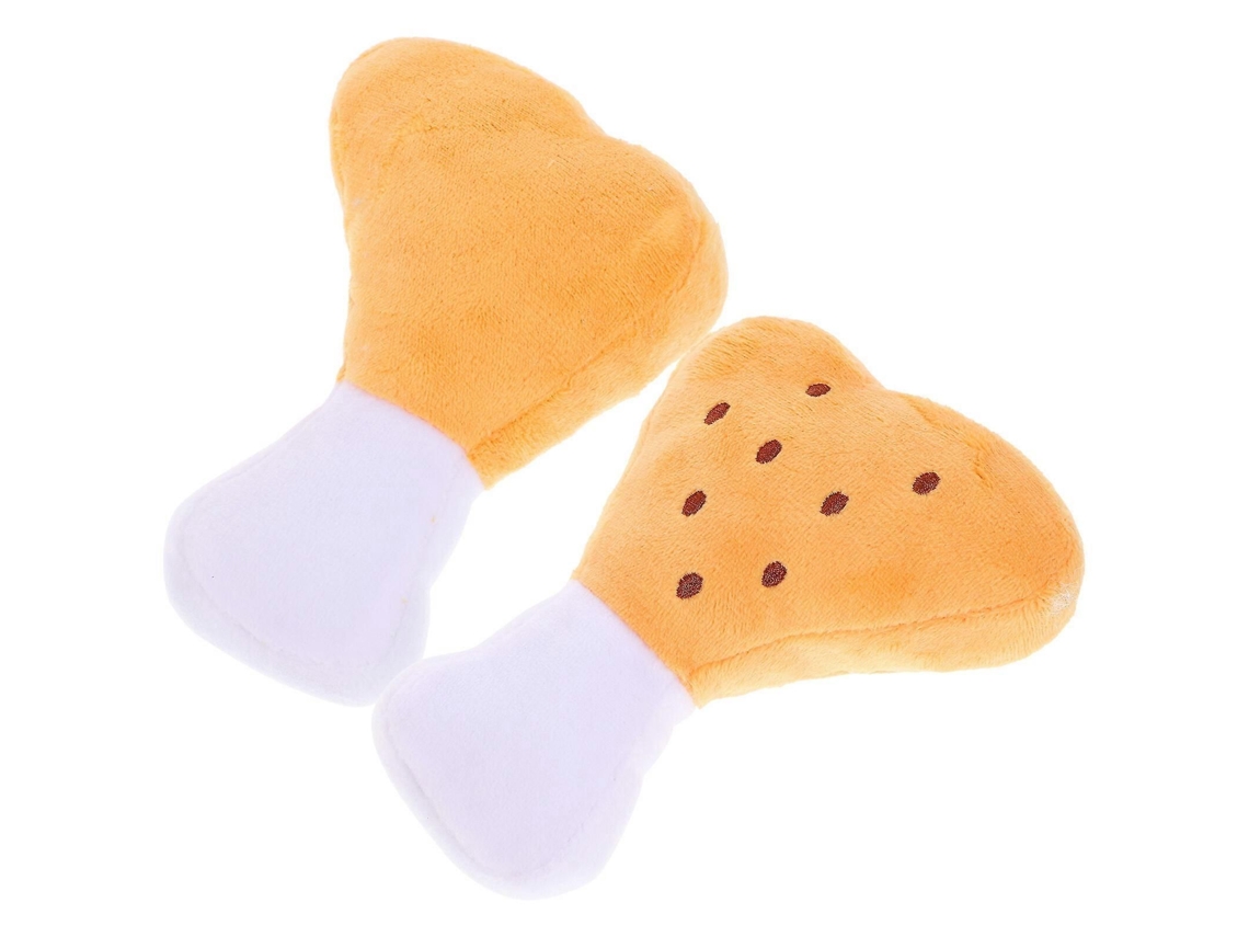 Brinquedo De Cachorro Com Squeaker Formato De Frango (2 Peças)