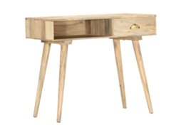 Vidaxl Mesa Consola 90x45x75 Cm Madeira De Mangueira Maciça