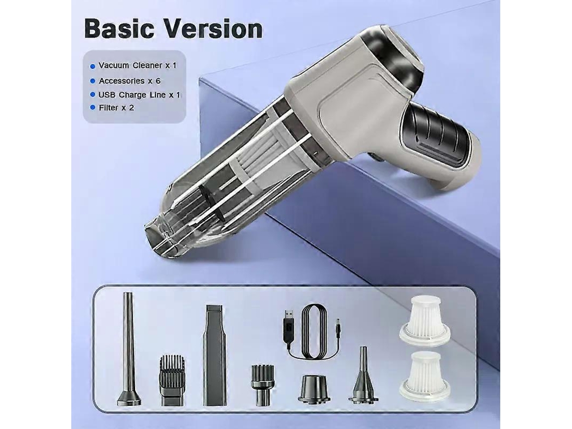 Aspirador De Pó Sem Fio Para Carro 95000pa, Mini Robô Aspirador De Pó Portátil Para Carro, Eletrodomésticos, Limpeza De Teclado D Aquaforge