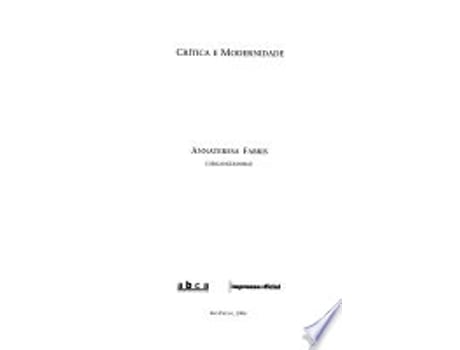 Livro Crítica e Modernidade de Annateresa Fabris (Português do Brasil)