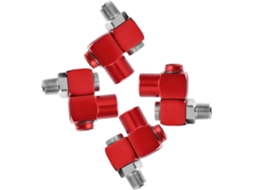 Conjunto de 4 Conexões Giratórias Alipis para Mangueira de Ar