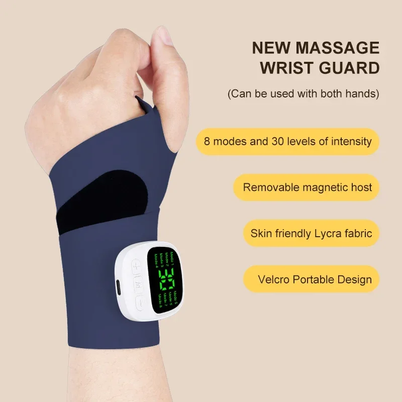 Massageador de Mãos Vibratório com 32 Velocidades . MDUG (azul Escuro)