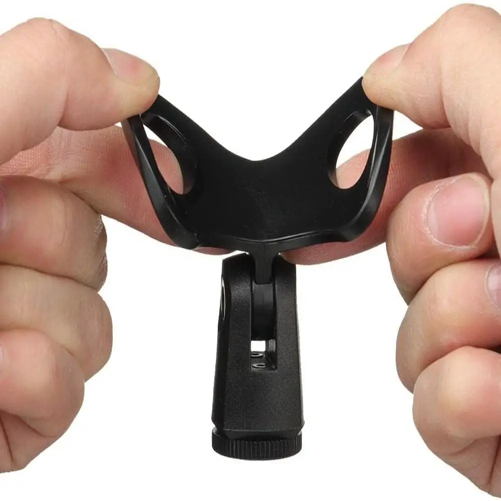 Suporte giratório universal para microfone de mão, resistente, com clipe AQUAFORGE