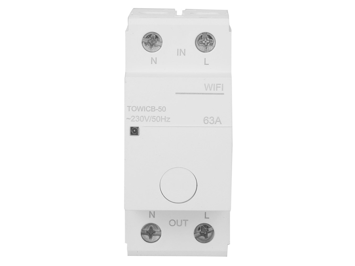 Disjuntor HKJ com WiFi Towicb 50 para Proteção Multifuncional Residencial
