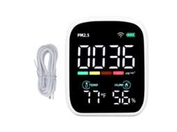 Detector De Qualidade Do Ar Pm2.5 Com Monitor De Temperatura E Umidade Para Casa