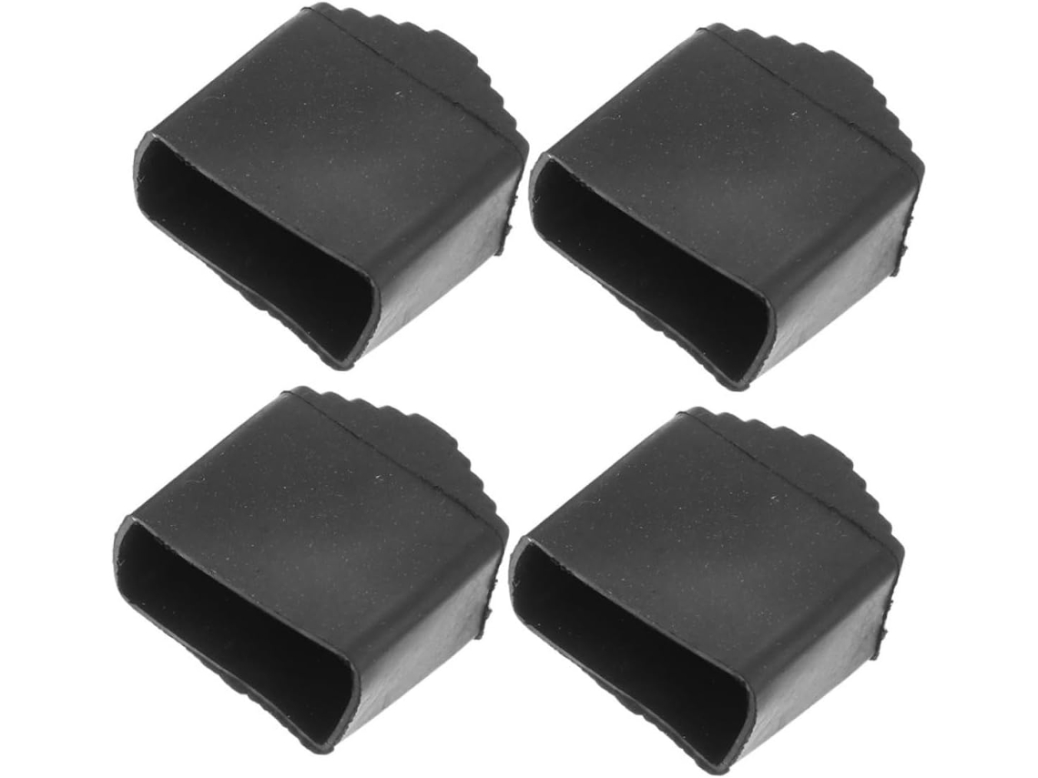 Shineofi Conjunto De 4-protetores Borracha Antiderrapantes Para Pés Escada Dobrável Com Absorção Impacto
