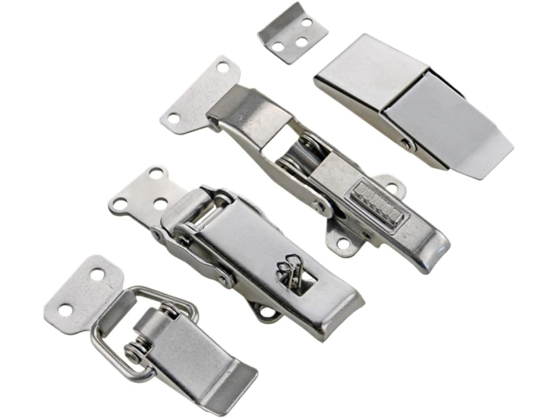 Fivela De Aço Inoxidável 304 Para Porta Armário Caixa Madeira Com Ângulo Reto 79, 4x 29mm 1 Unidade