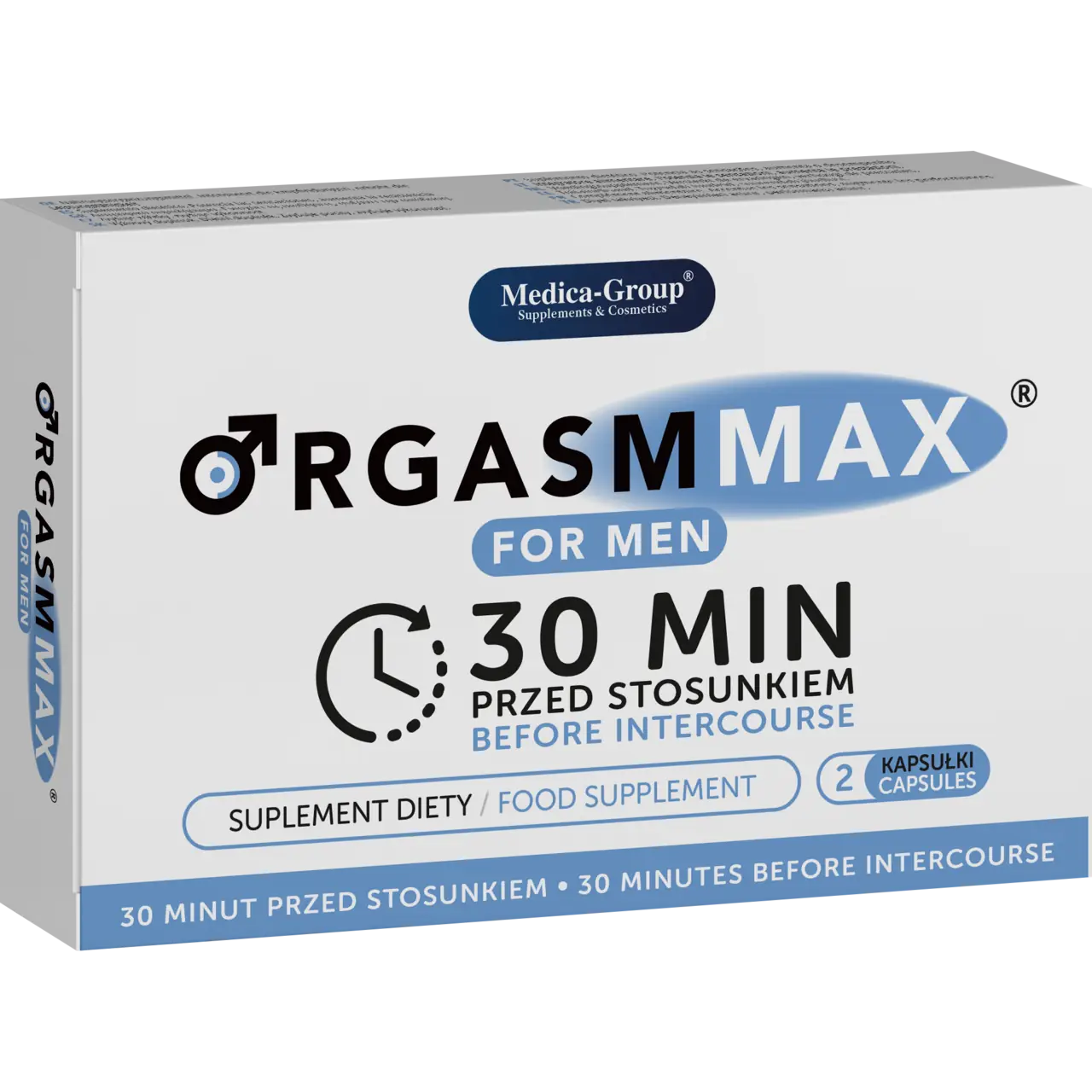 Orgasm Max For Men Capsules Vitality Enhancement And Intensification Of Intimate Sensations Medica Group