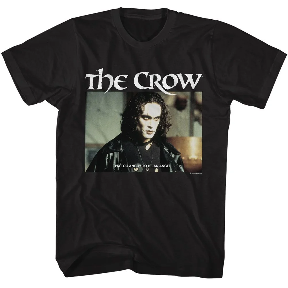 Rockinstone The Crow Movie Too Angry Black Adult T-shirt Size:l