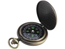 Bússola Retrô Portátil para Camping e Sobrevivência, de Bolso de Metal, Infantil para Trilhas, Caça AQUAFORGE