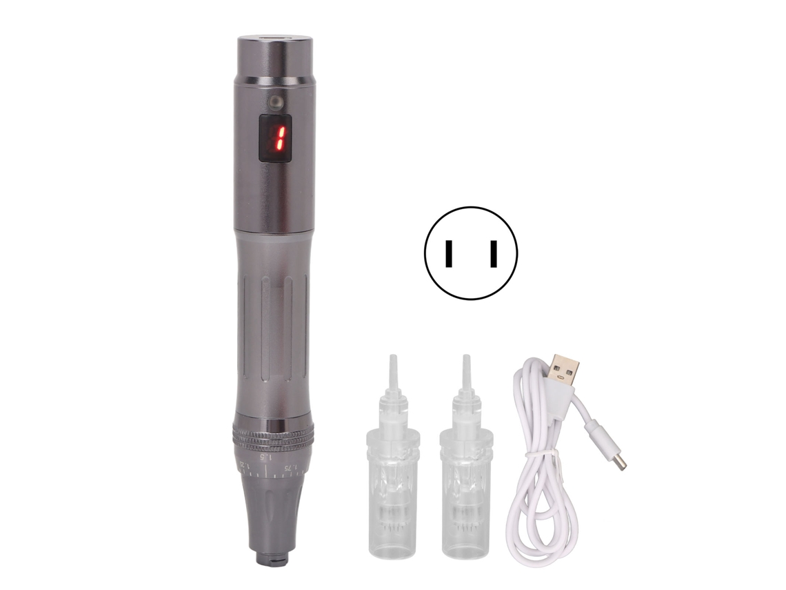 Caneta De Microneedling Ajustável 5 Marchas Tratamento Facial