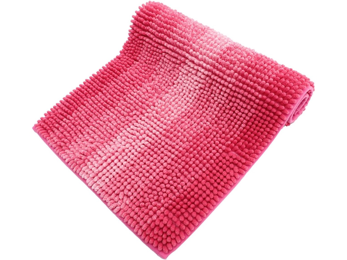 Tapete de Banho Macio, Antiderrapante e Absorvente em Chenille para o Chão do Banheiro, Prático e Lavável. CHABERLU