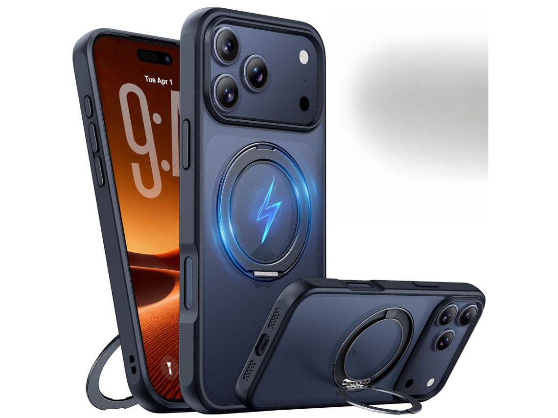 Capa Para Iphone 17 Pro Max (não Original) - Magnética Com Suporte Integrado, Protetora