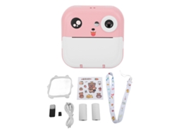 Primerox câmera Instantânea Infantil Hd com Impressão Rápida, Câmeras Frontal e Traseira, Presente para Crianças Rosa