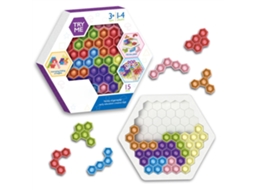 Ats juguete Sensorial de Hexágono com Bolhas, Juguete de Silicone para Descompressão, Bloco de Construção e Quebra cabeça para Crianças