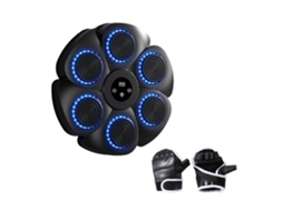Máquina De Boxe Musical Com Alvo De Parede Para Uso Doméstico, Compatível Com Academia E Karatê, Cor Preta Aquaforge