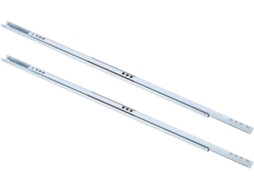 Eacam 2 Peças Corrediças De Aço Para Gavetas 450mm, Trilhos Com Rolamento De Esferas 17mm Largura Para Armários, Closets