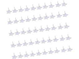 100-Tachinhas Decorativas Cortiça Com Isto Para Avisos Murais, Tachinhas Em Formato Estrela Para Letras