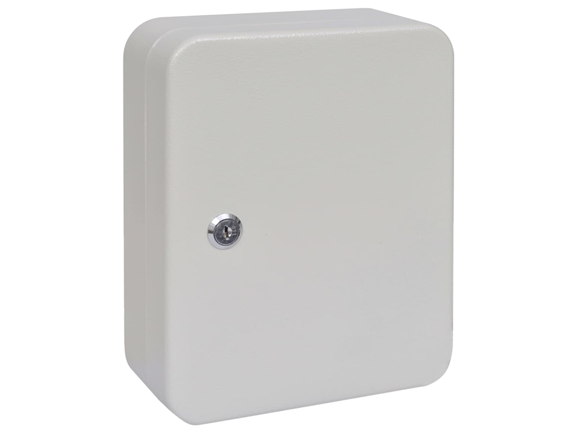 Conjunto 1 Armazenamento De Chaves Vidaxl Branco Aço (20 X 7,5 X 25 Cm)