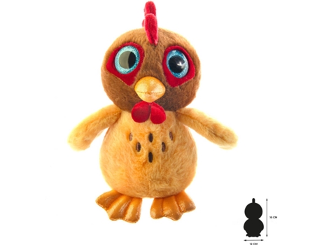 Peluche  Galinha (16 x 14 x 17 cm - Poliéster)