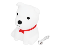 Luz Noturna Silicone Cachorro Cute Portátil Usb Carregável para Quarto S/MARCA